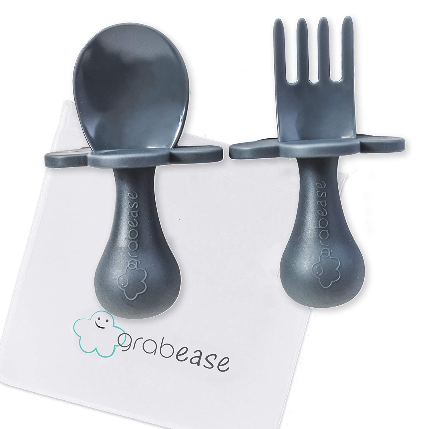 GRABEASE First Training Self Feed Baby Utensils