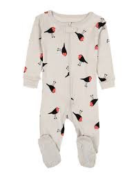 Leveret Baby Girls Footed Pajamas
